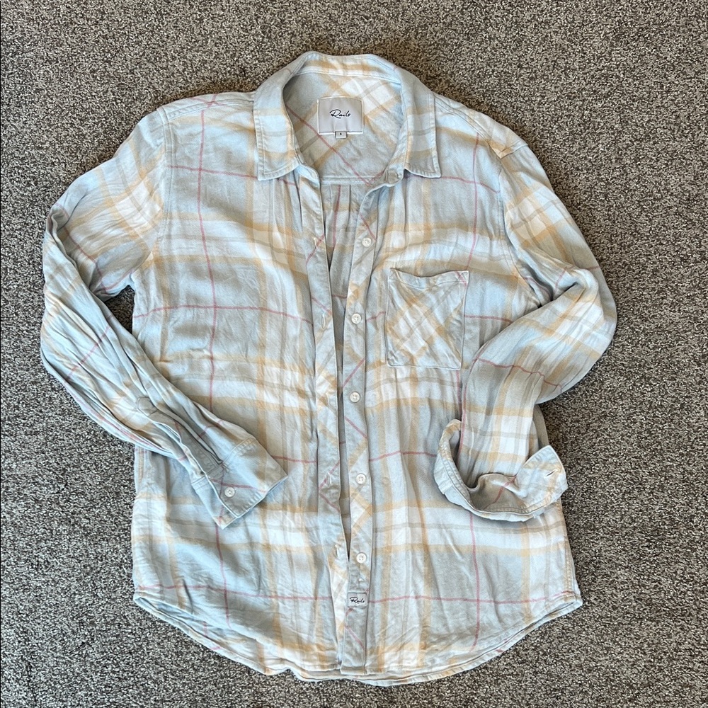 Rails Pastel Plaid Button-Down Shirt